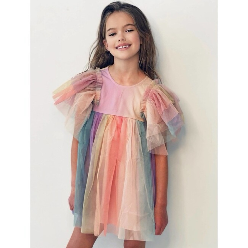 Lola + the Boys Sherbert Swirl Dress Size 12-18 Months